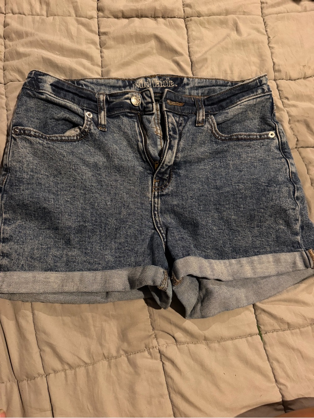 wild fable Blue Rolled Hem Jean Shorts